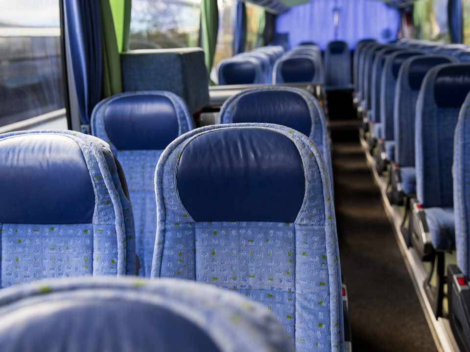 El confort de viajar en bus