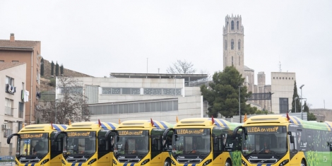 Cinco nuevos autobuses híbridos para Lleida